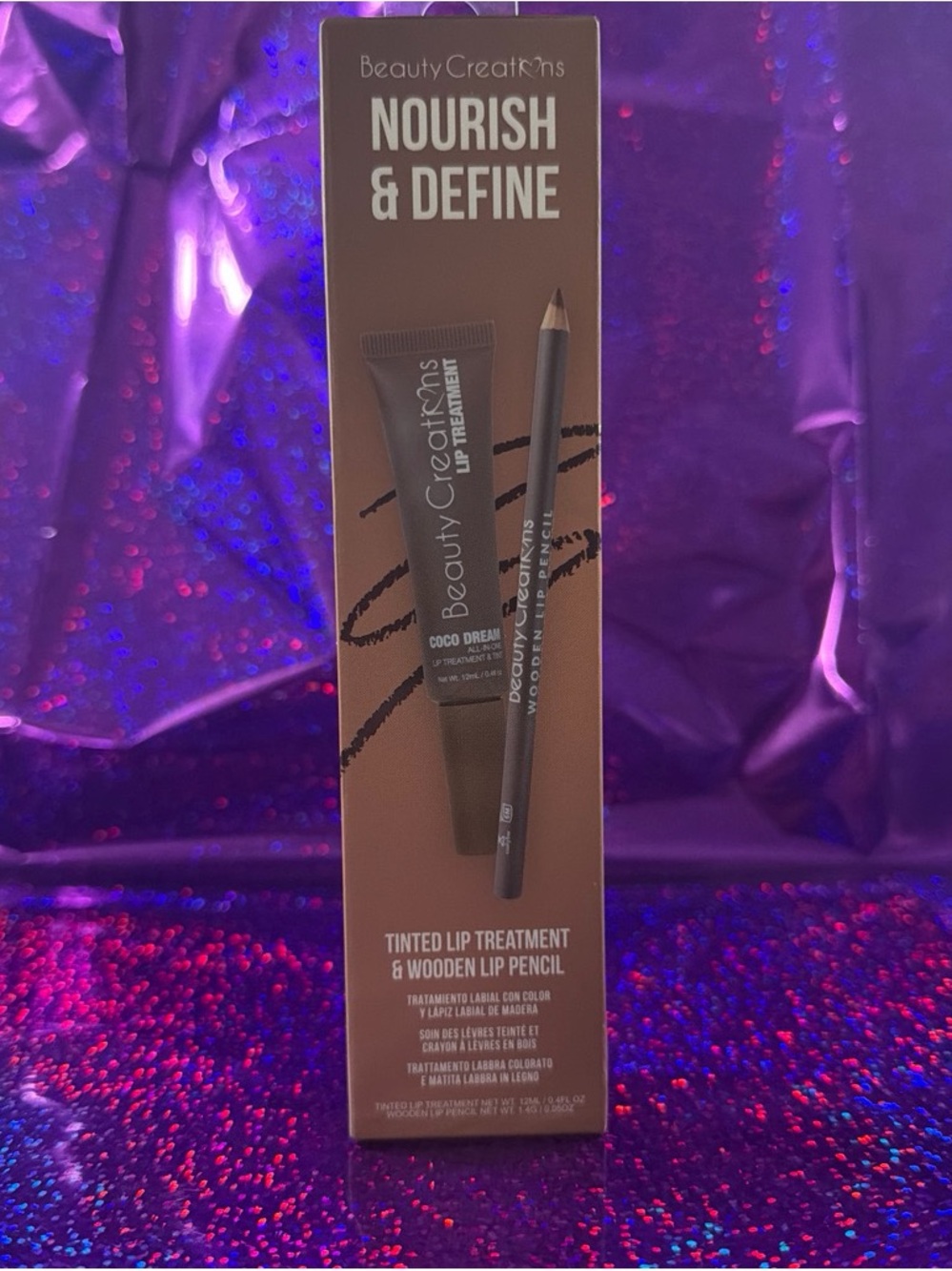 Beauty Creations Nourish & Define Tinted Lip Treatment + Pencil — Brown